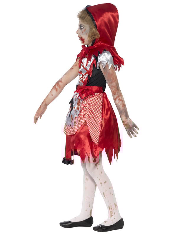 Dívčí kostým Červené Karkulky zombie