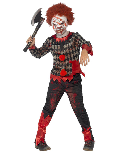 Halloweenský dětský klaun zombie kostým