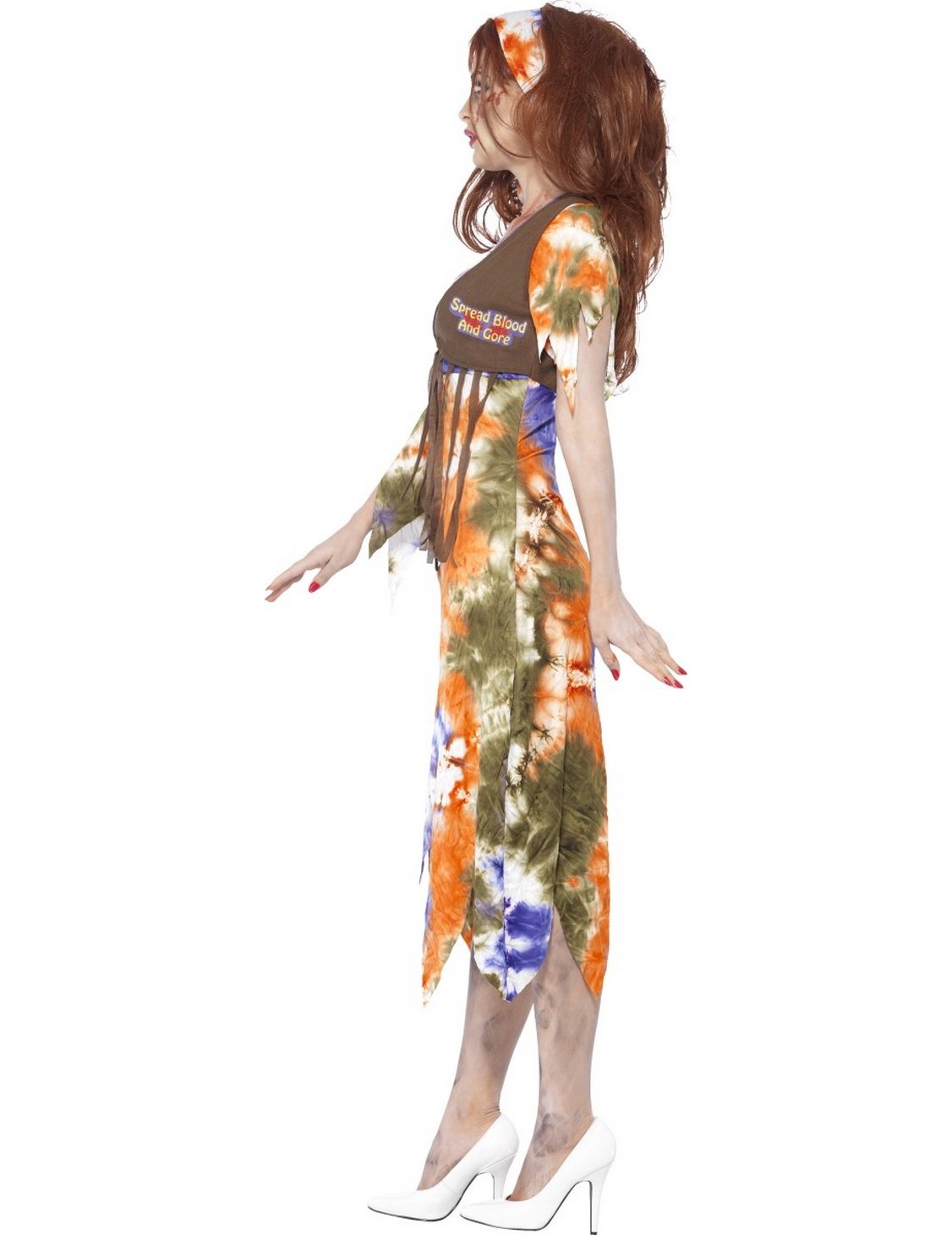 Dámský kostým hippie zombie na Halloween