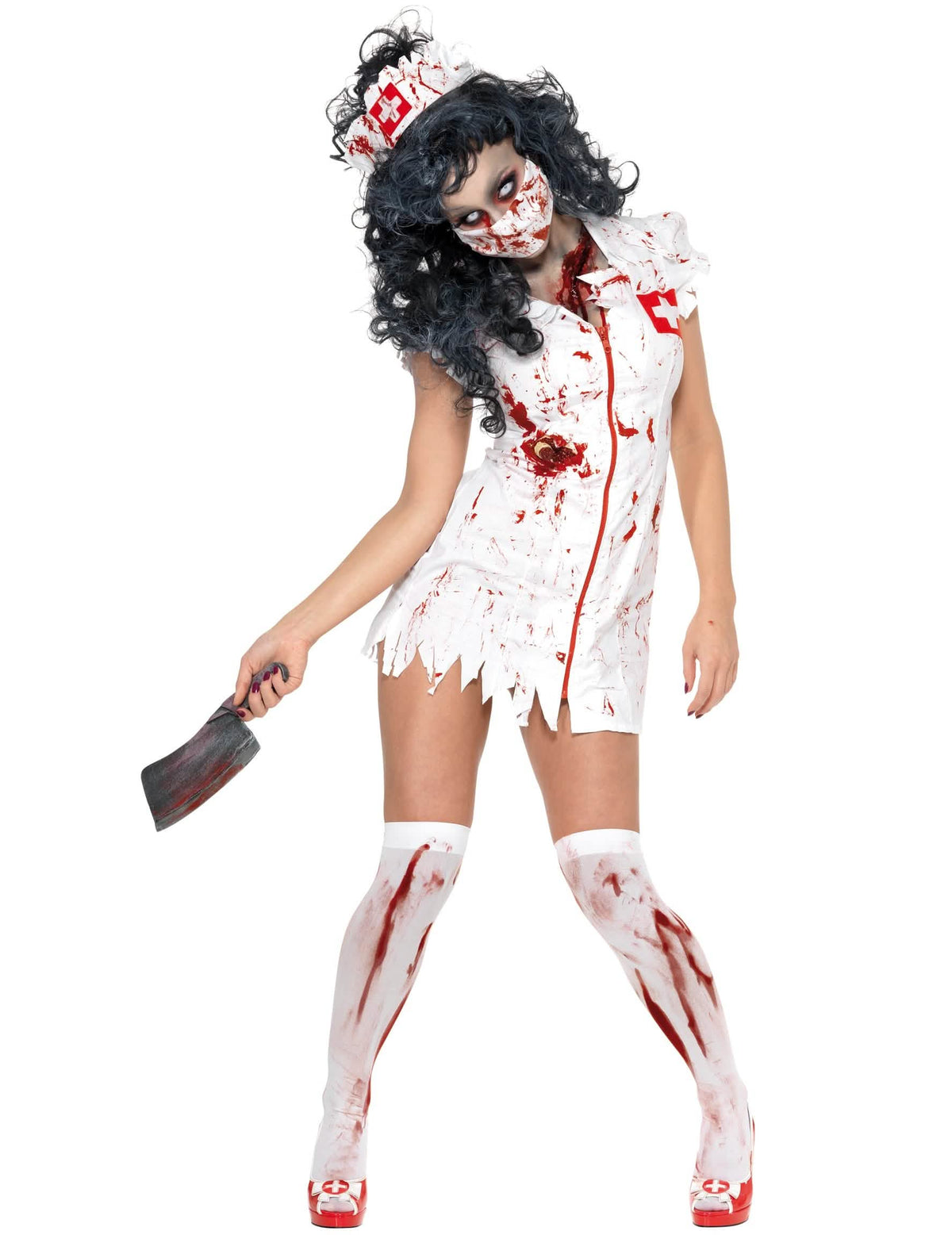 Dámský kostým zombie zdravotní sestry na Halloween