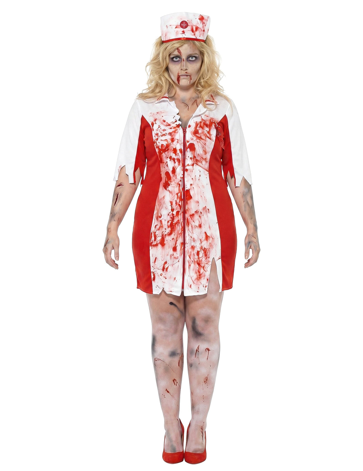 Dámský kostým zombie zdravotní sestry pro větší děti na Halloween