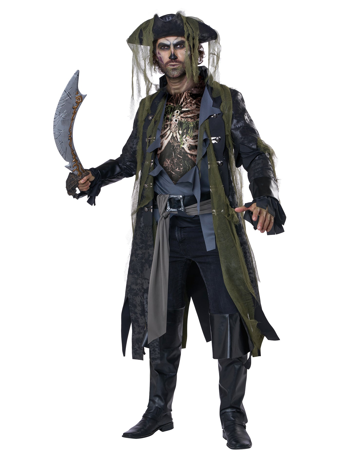Déguisement zombie pirate luxe adulte