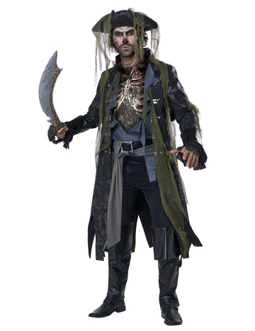 Déguisement zombie pirate luxe adulte