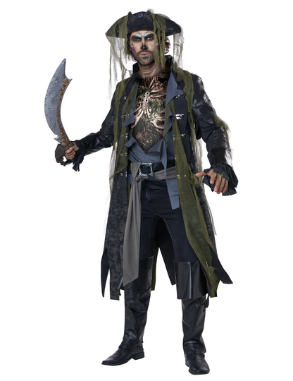 Luxusní kostým piráta zombie pro dospělé