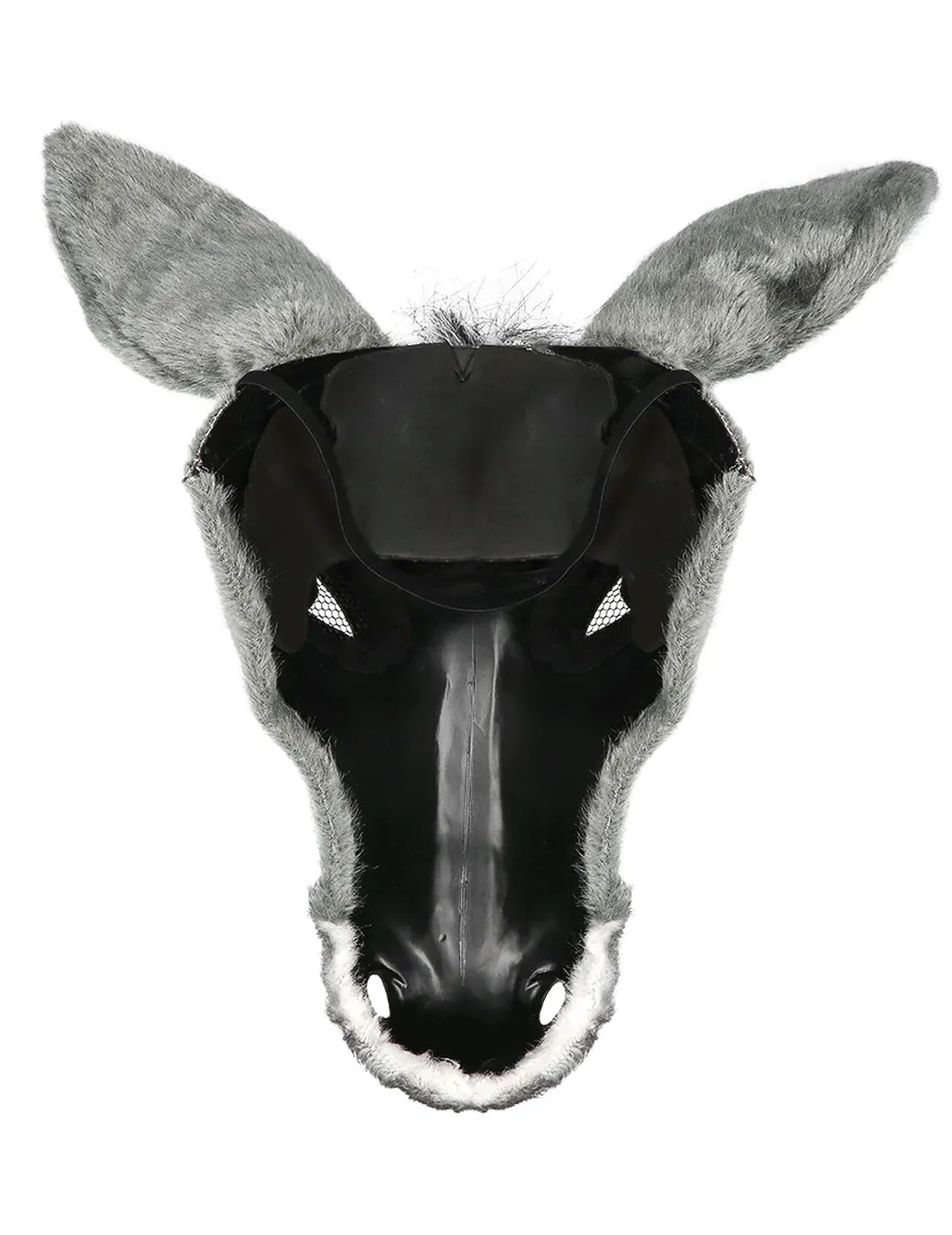 Poloviční plyšová maska osla pro dospělé 