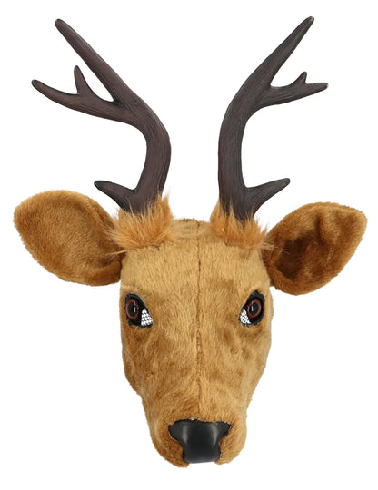 Poloviční plyšová maska jelena pro dospělé 