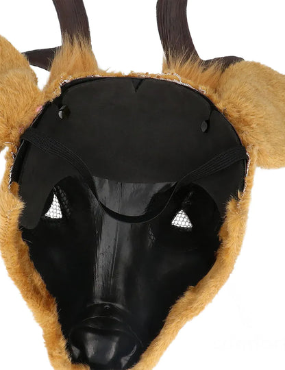 Poloviční plyšová maska jelena pro dospělé 