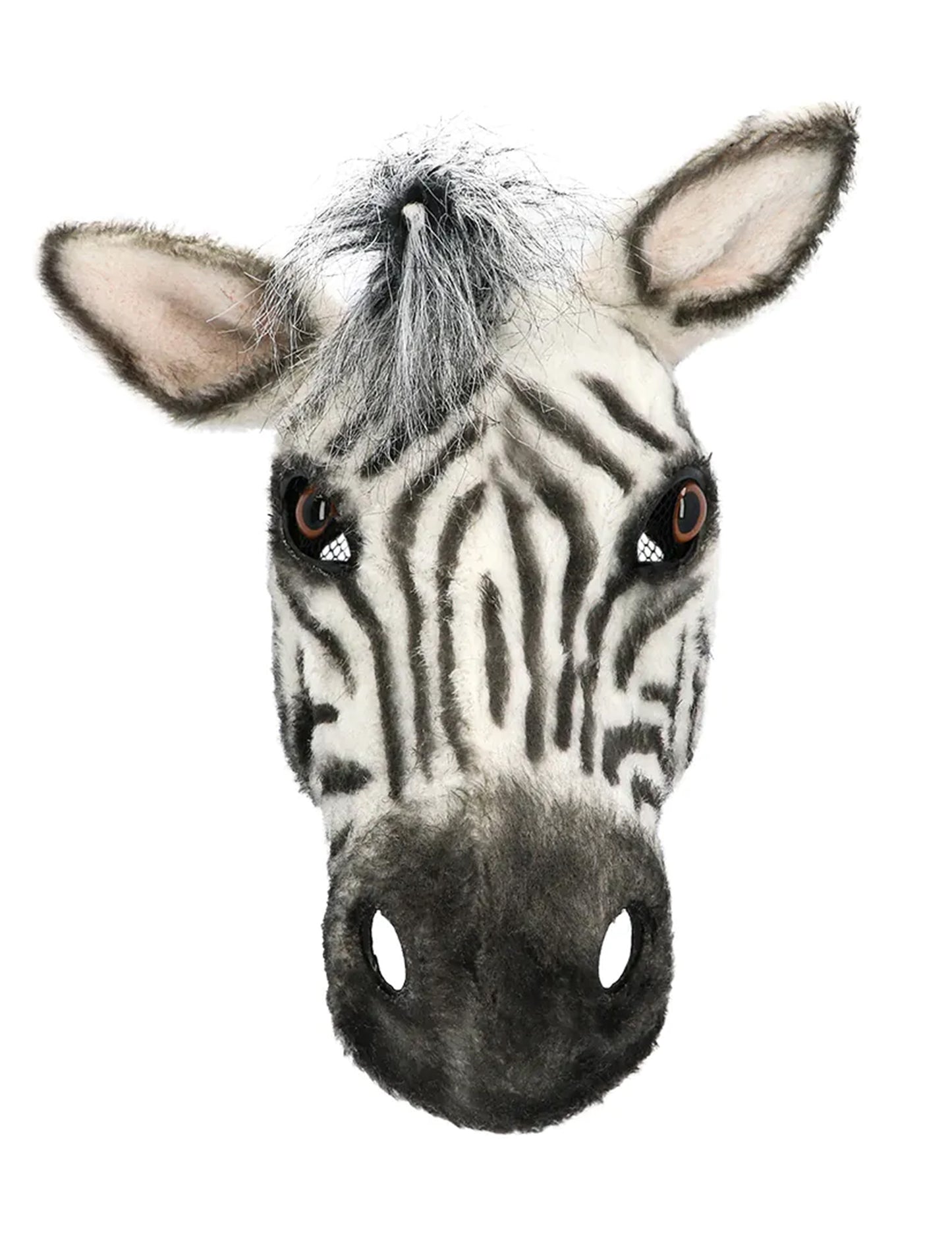 Polomaska plyšová zebra pro dospělé 