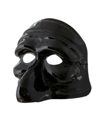 Vue de trois-quarts du demi masque Polichinelle