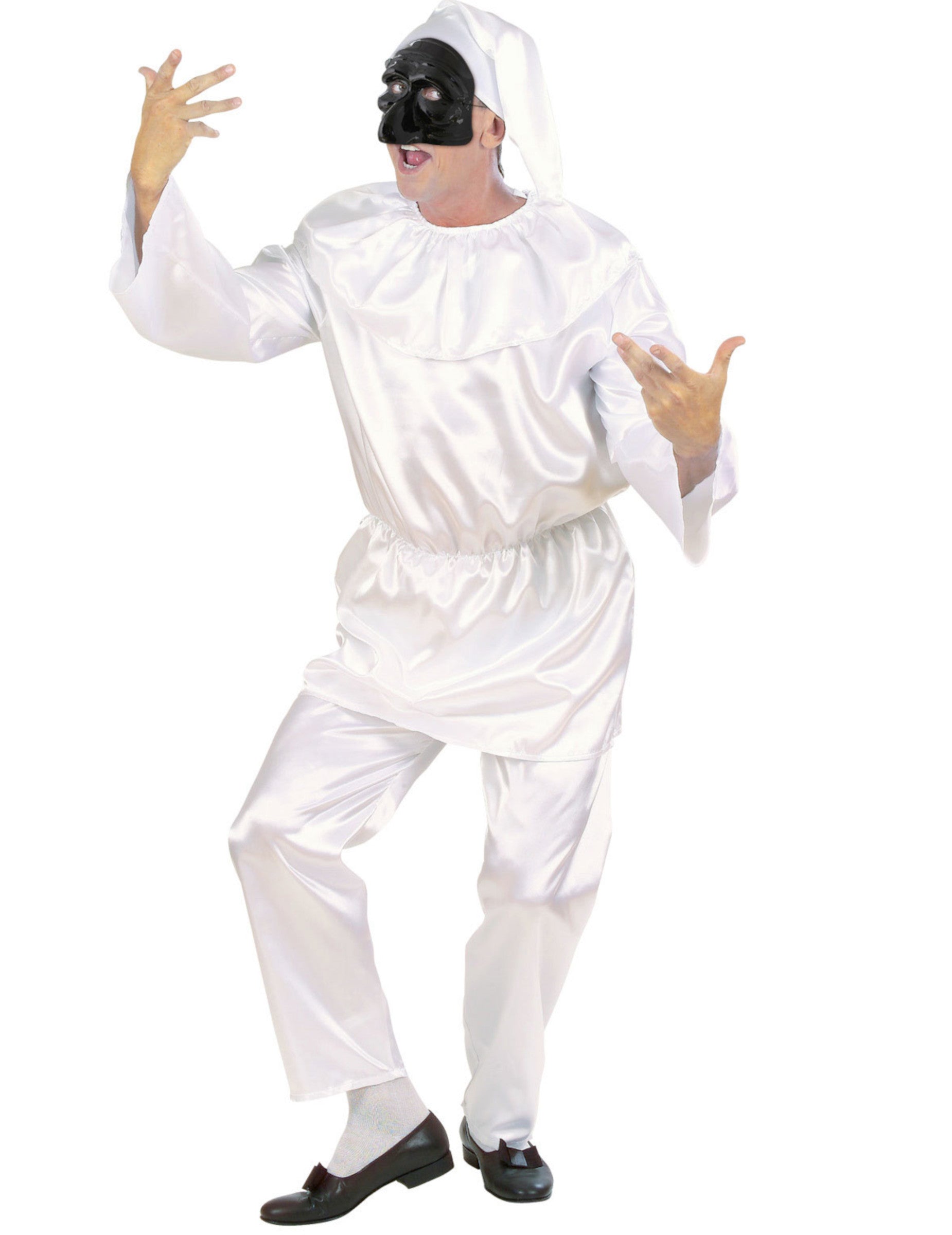 Vue d'ensemble du demi masque Polichinelle