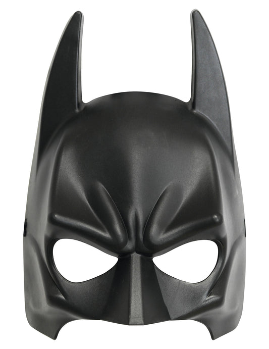 Vue de face du demi masque PVC Batman pour enfant
