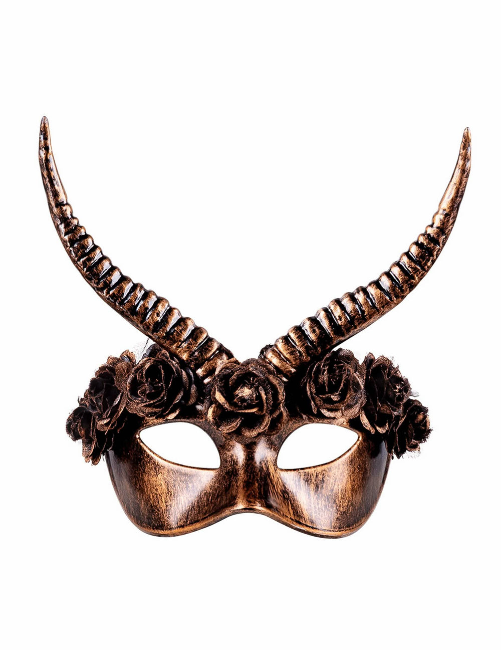 Pohled zepředu na sexy steampunk půlmasku pro dospělého