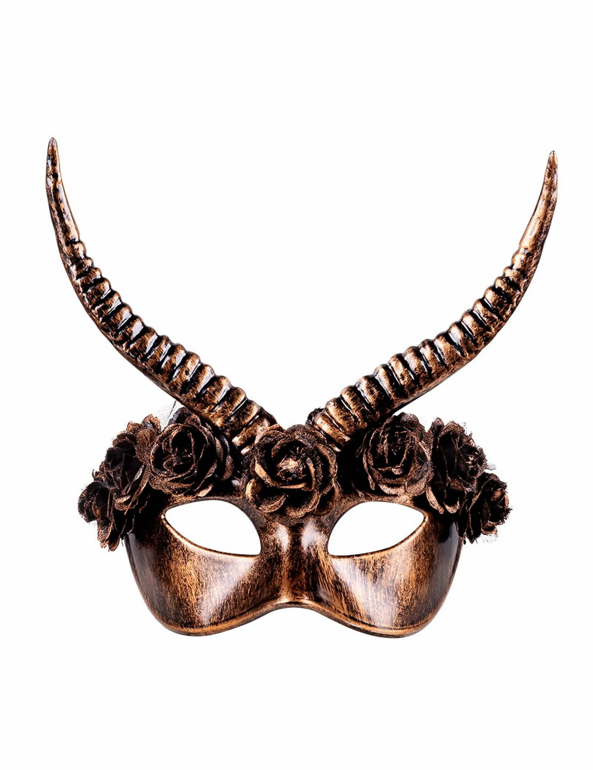 Pohled zepředu na sexy steampunk půlmasku pro dospělého