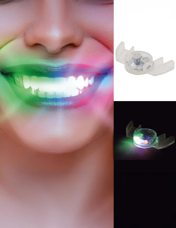 LED osvětlovací zubní protézy
