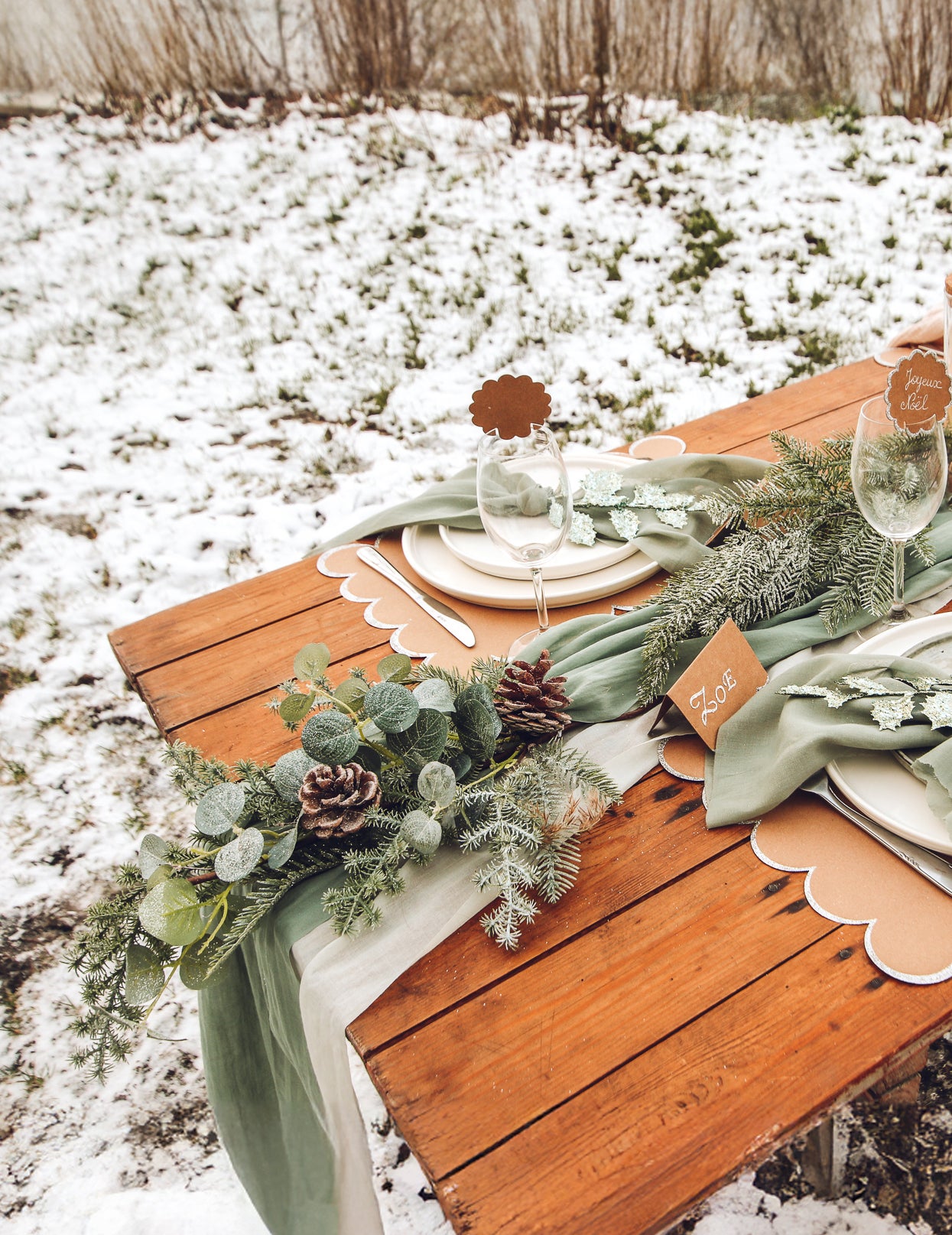 Sestup jedle a eukalyptu 53 cm s šiškami