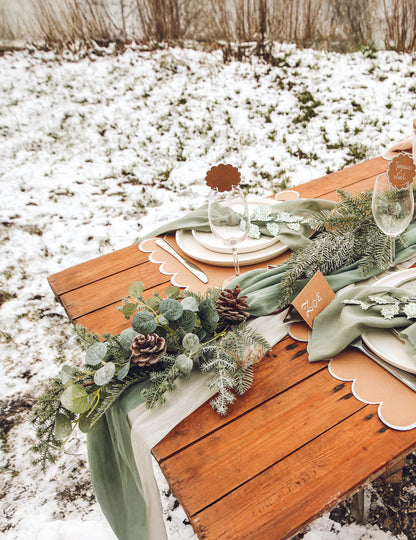 Sestup jedle a eukalyptu 53 cm s šiškami