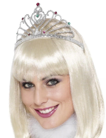 Stříbrná tiara pro dospělé