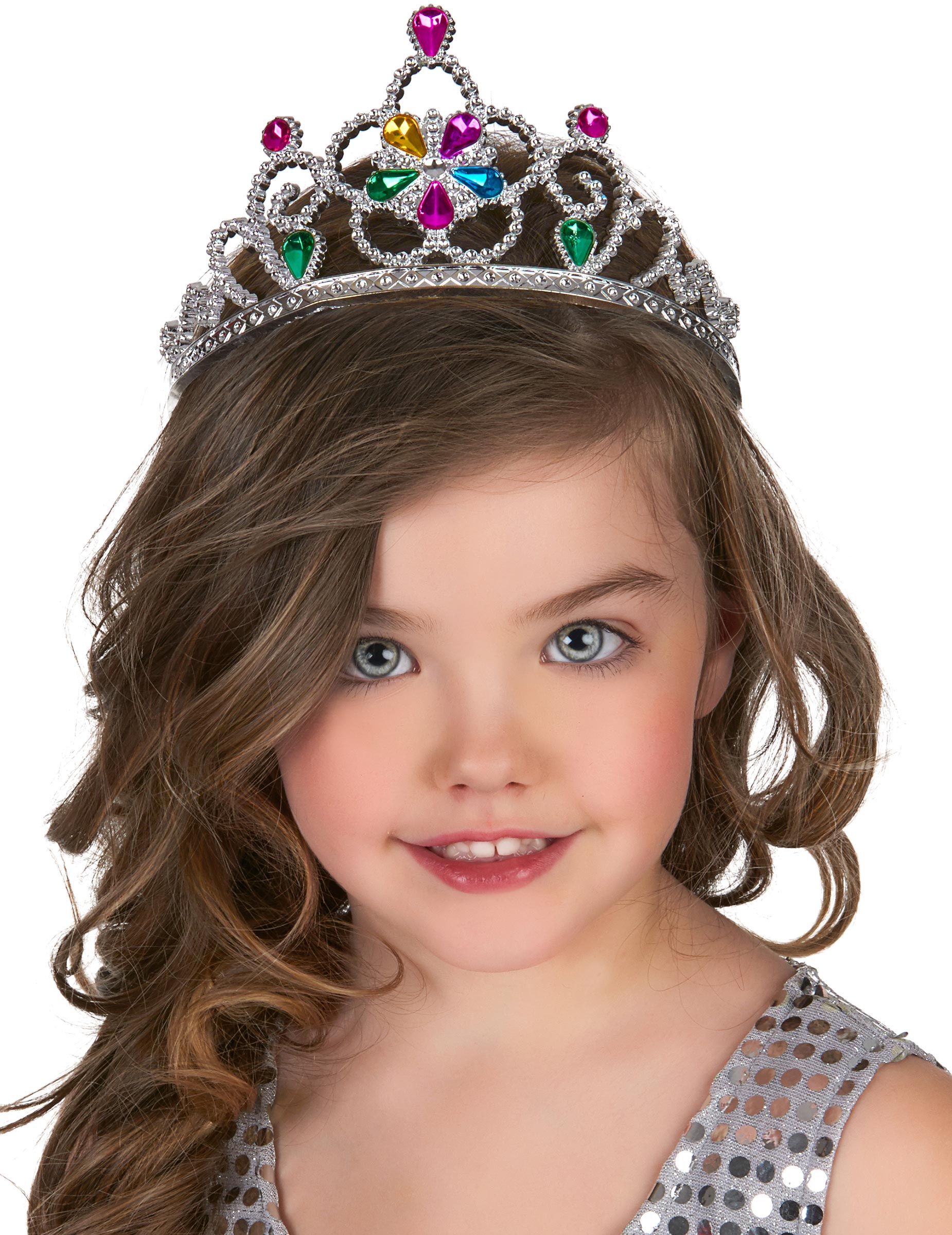 Gros plan du diadème de princesse pour adulte et enfant