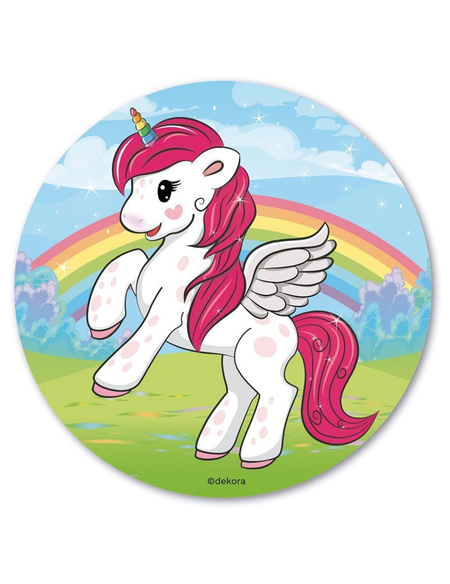 Jednorožčí oplatkový disk