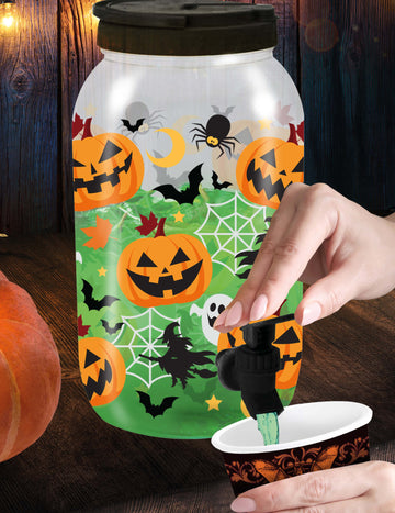 Dávkovač nápojů s halloweenským vzorem