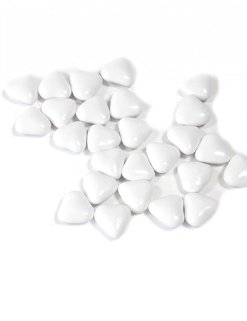 Mini čokoládová srdíčka v bílé barvě 250 g svatba komunie 