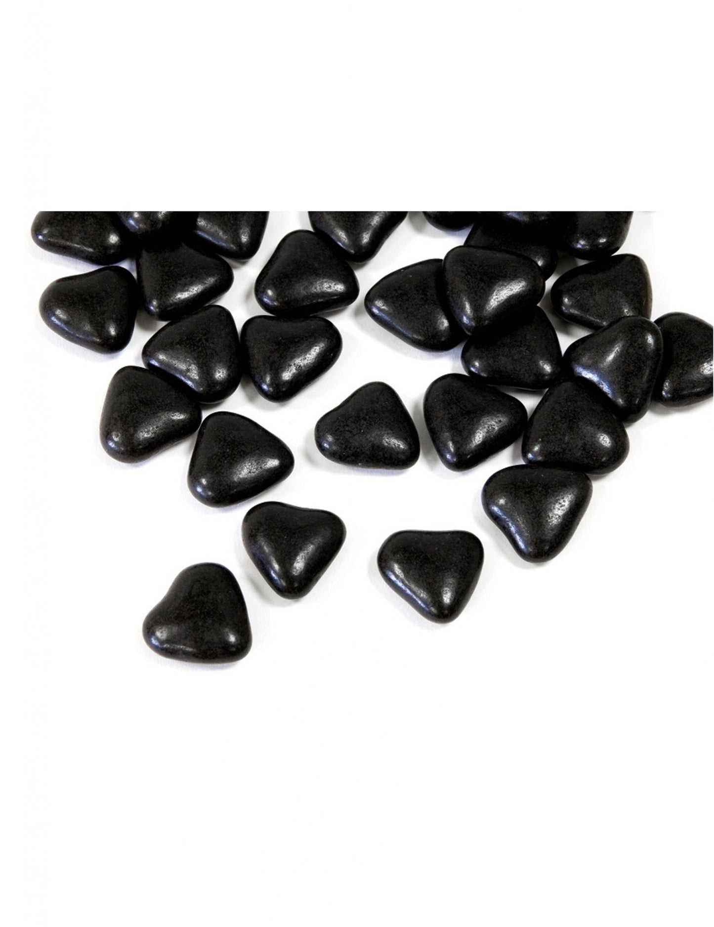 Čokoládová mini srdíčka v černé barvě 250 g na první svaté přijímání 