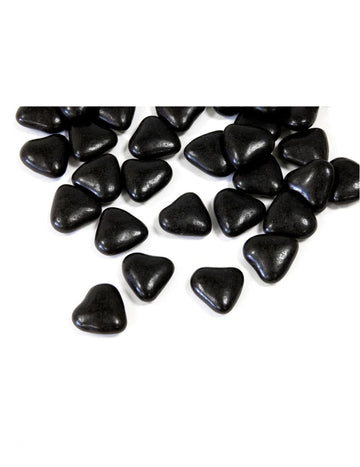 Čokoládová mini srdíčka v černé barvě 250 g na první svaté přijímání 