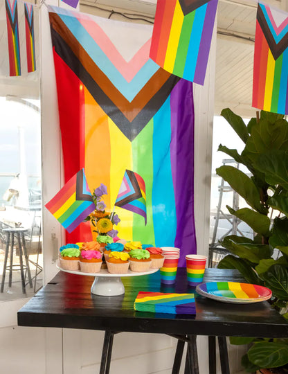 Drapeau arc en ciel LGBTQ+ 90 x 150 cm