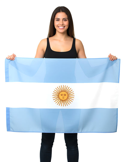 Argentinská vlajka z látky 150 x 90 cm 