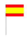 Drapeau papier Espagne pour supporter rouge et jaune