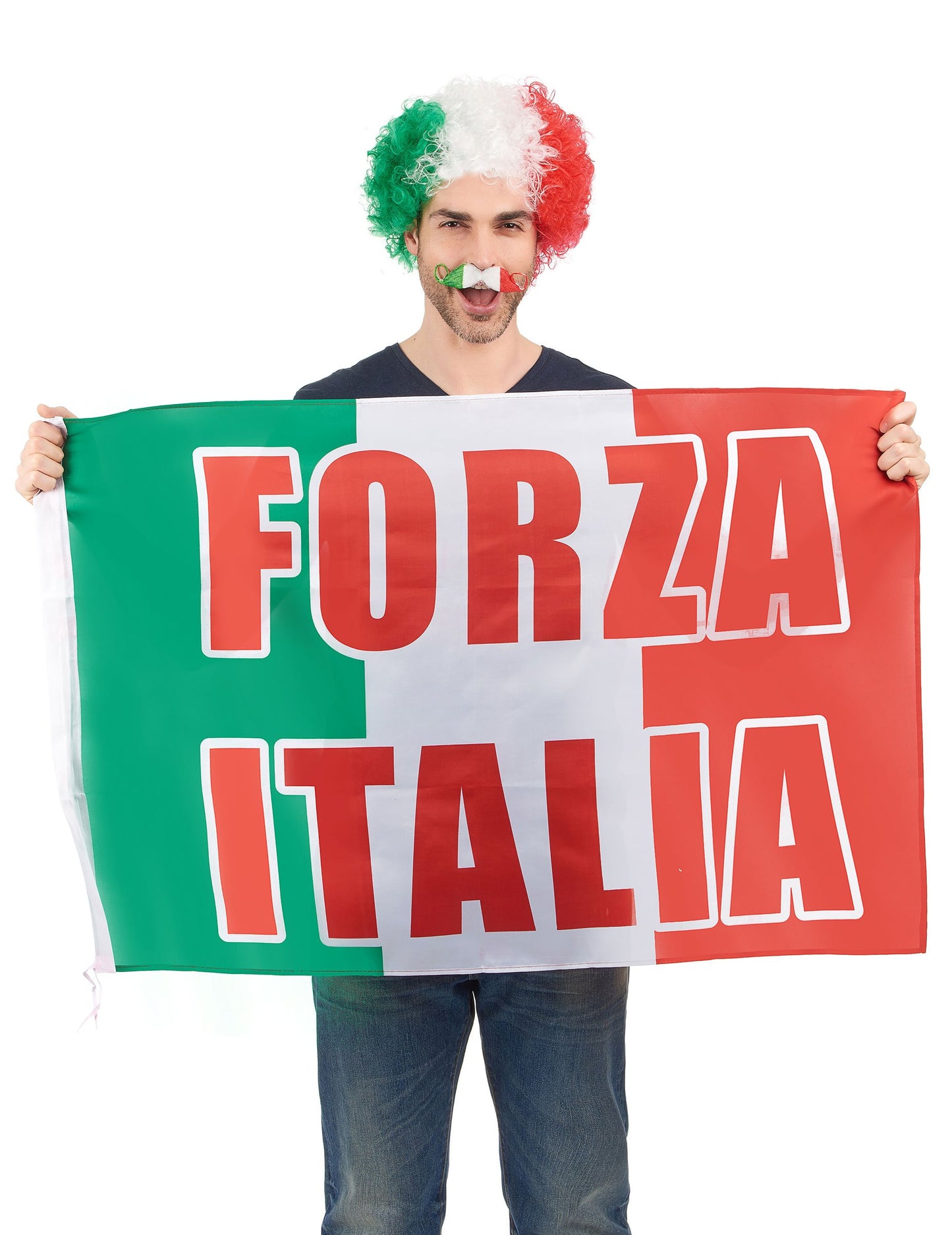 Fandovská vlajka Itálie Forza Italia 70 x 90 cm 