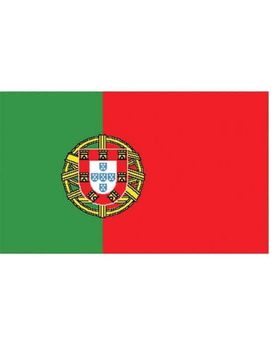 Vlajka fanoušek portugalsko pro dospělý zelená a červená