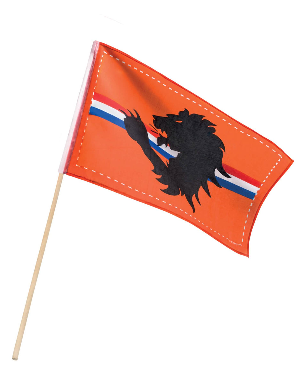 Vlajka fanoušek Nizozemsko pro fanoušek oranžová s černá lvi