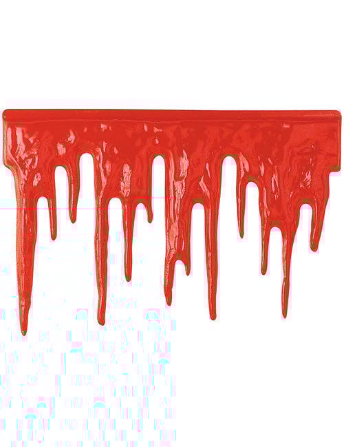 Halloweenská nástěnná dekorace červené kapky krve