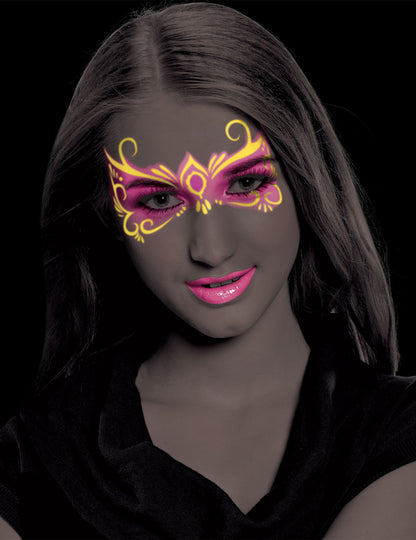 Neonfarbenes Bleistiftduo, Gelb und Pink