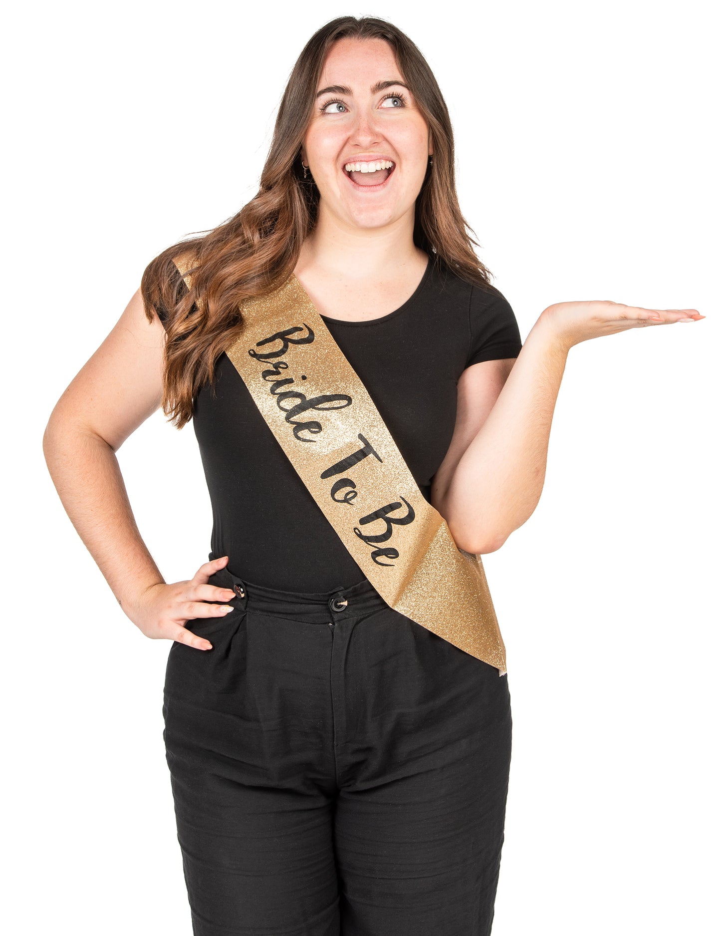 JGA Schärpe Bride to be Accessoire für Damen goldfarben