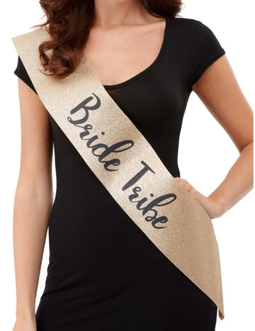 Zlatá šerpa pro dospělé z kmene nevěsty EVJF