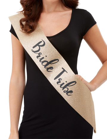 Zlatá šerpa pro dospělé z kmene nevěsty EVJF