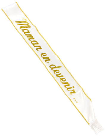 Saténový šátek pro nastávající maminky 75 x 9,5 cm