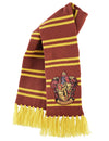 Echarpe Gryffondor Harry Potter pour adulte rouge bordeaux et jaune à rayures avec écusson