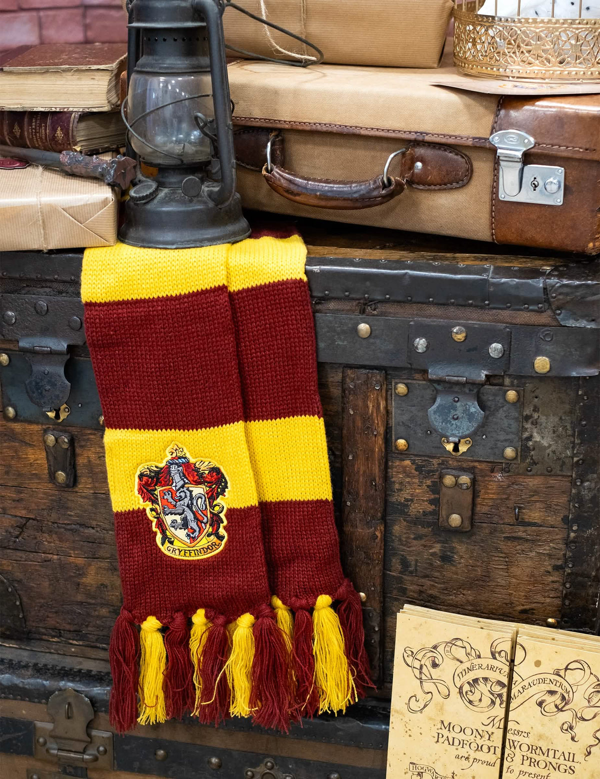 Šála lux Gryffindor pro dospělý a dítě červená a žlutá