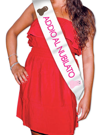 Addio al nubilato metalický šátek 168 x 10 cm