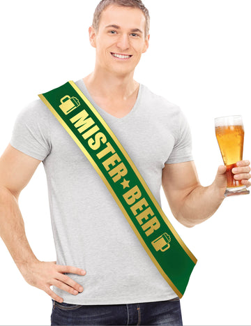 Pánská zelená šála Mister Beer