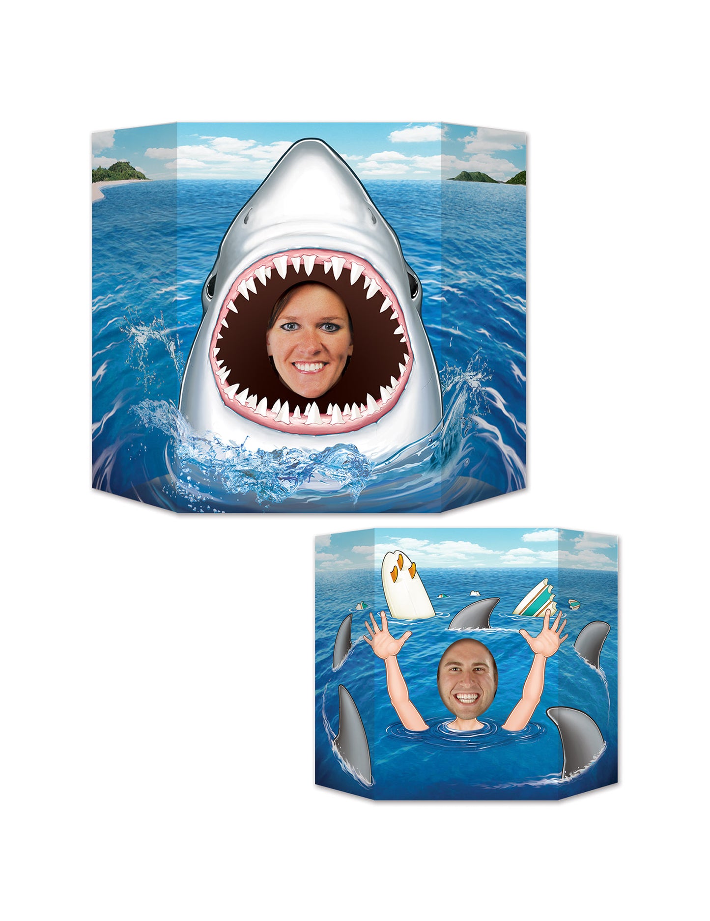 Haifisch Aufsteller aus Pappkarton