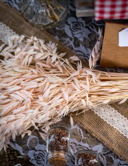 Přírodní sušený ovesný klas 100g 73 cm venkovskou atmosféru