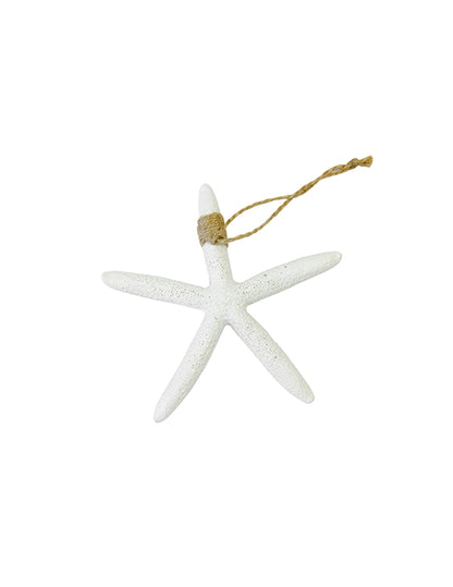 Hvězdice v bílé pryskyřici 1,7 x 12,5 cm pověsit