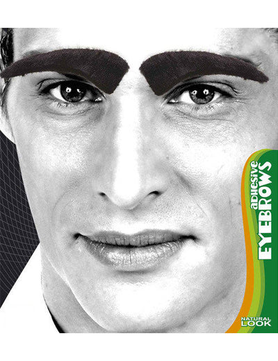 Faux sourcils pour homme noir adhésifs