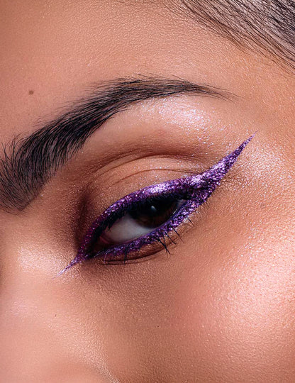 Fialový třpytivý eyeliner - Si si la paillette™