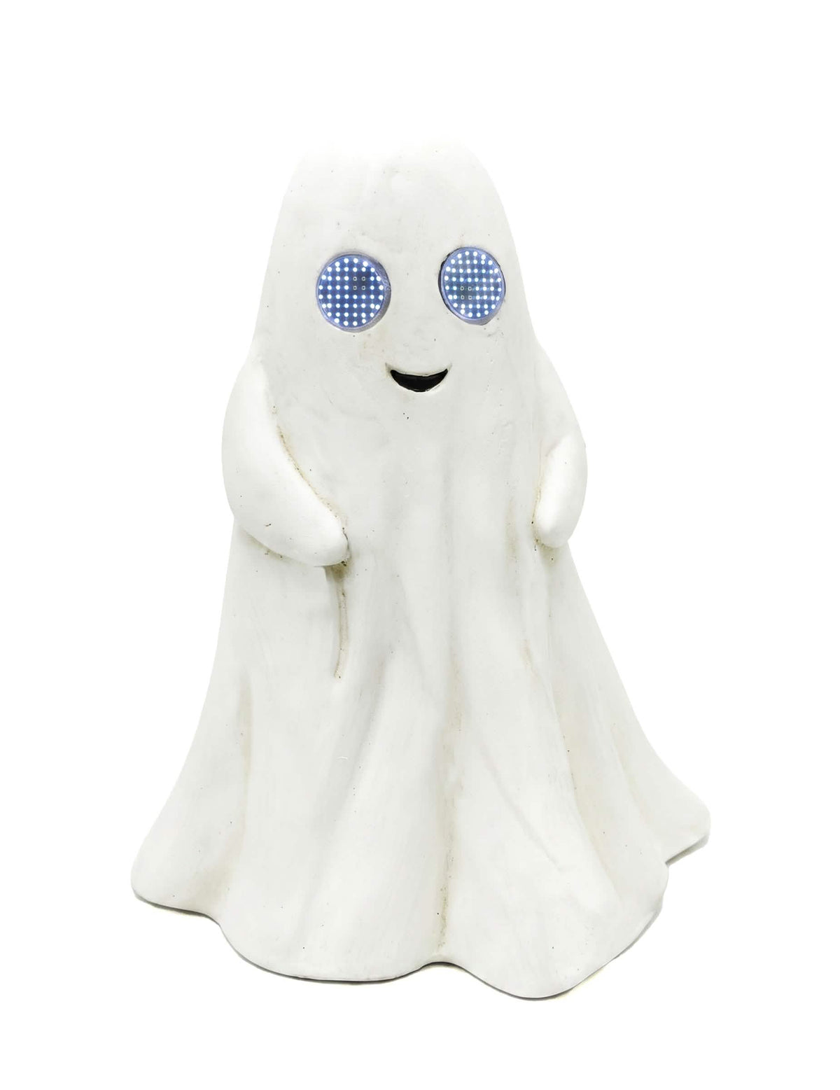Dekorační duch Summerween z magnezitu s animovanýma LED očima 34,5 x 24 x 42 cm