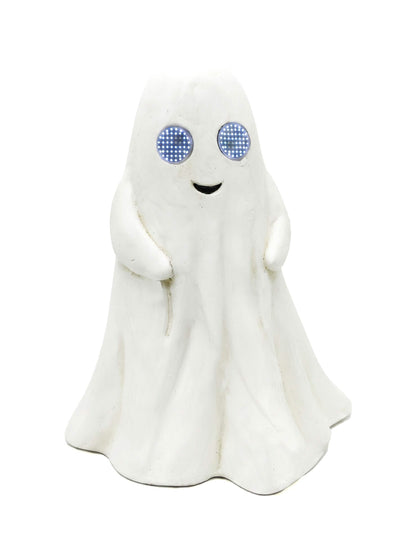 Dekorační duch Summerween z magnezitu s animovanýma LED očima 34,5 x 24 x 42 cm